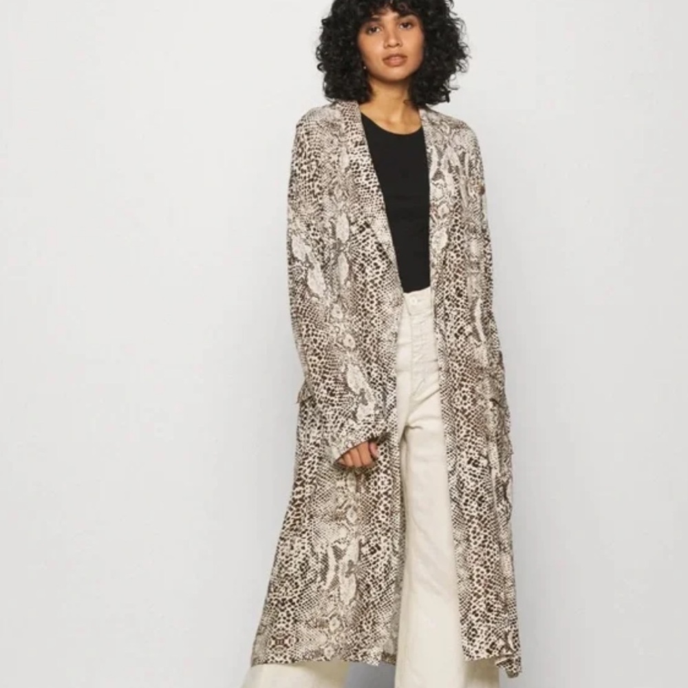 FREE PEOPLE ‘Wild Nights’ Festival Boho Snake Print Duster - Picture 2 of 13
